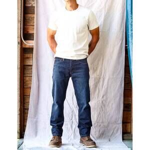 NEW WIESMADE jack fit loose straight cut jeans in ocean wash